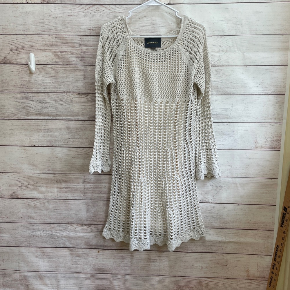 LOVEMARKS CROCHETED‎ DRESS IN WHITE